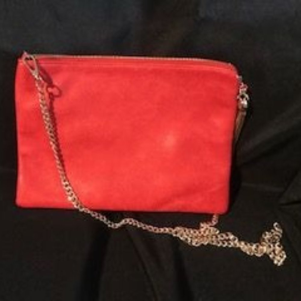 Red with Gold Chain Purse